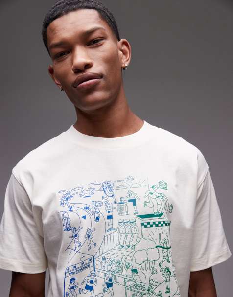 New Balance Run graphic t-shirt in-off white - view 1