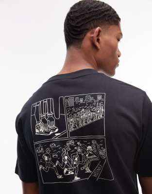 New Balance New Balance Runners graphic t-shirt in black