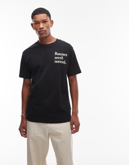New Balance – Runners – T-Shirt in Schwarz mit Grafikprint, 2 von 4