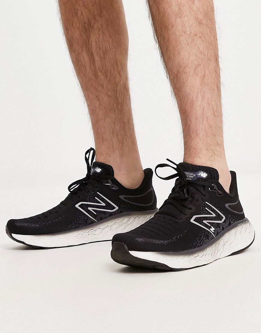 New Balance Running 1080 v12 trainers in black and white