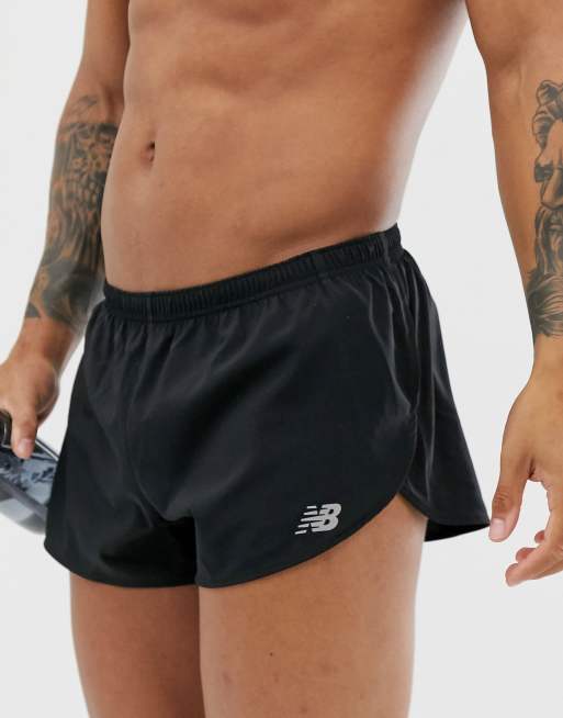 3in Split Shorts, Black