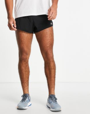 New Balance Running 3 inch split shorts in black - ASOS Price Checker