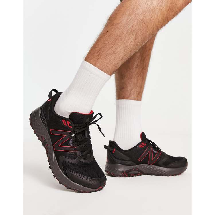 Gladys Recordar lago Titicaca New Balance Running 410 trail trainers in black and red | ASOS