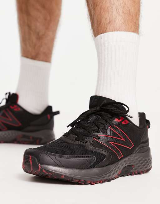 Gladys Recordar lago Titicaca New Balance Running 410 trail trainers in black and red | ASOS