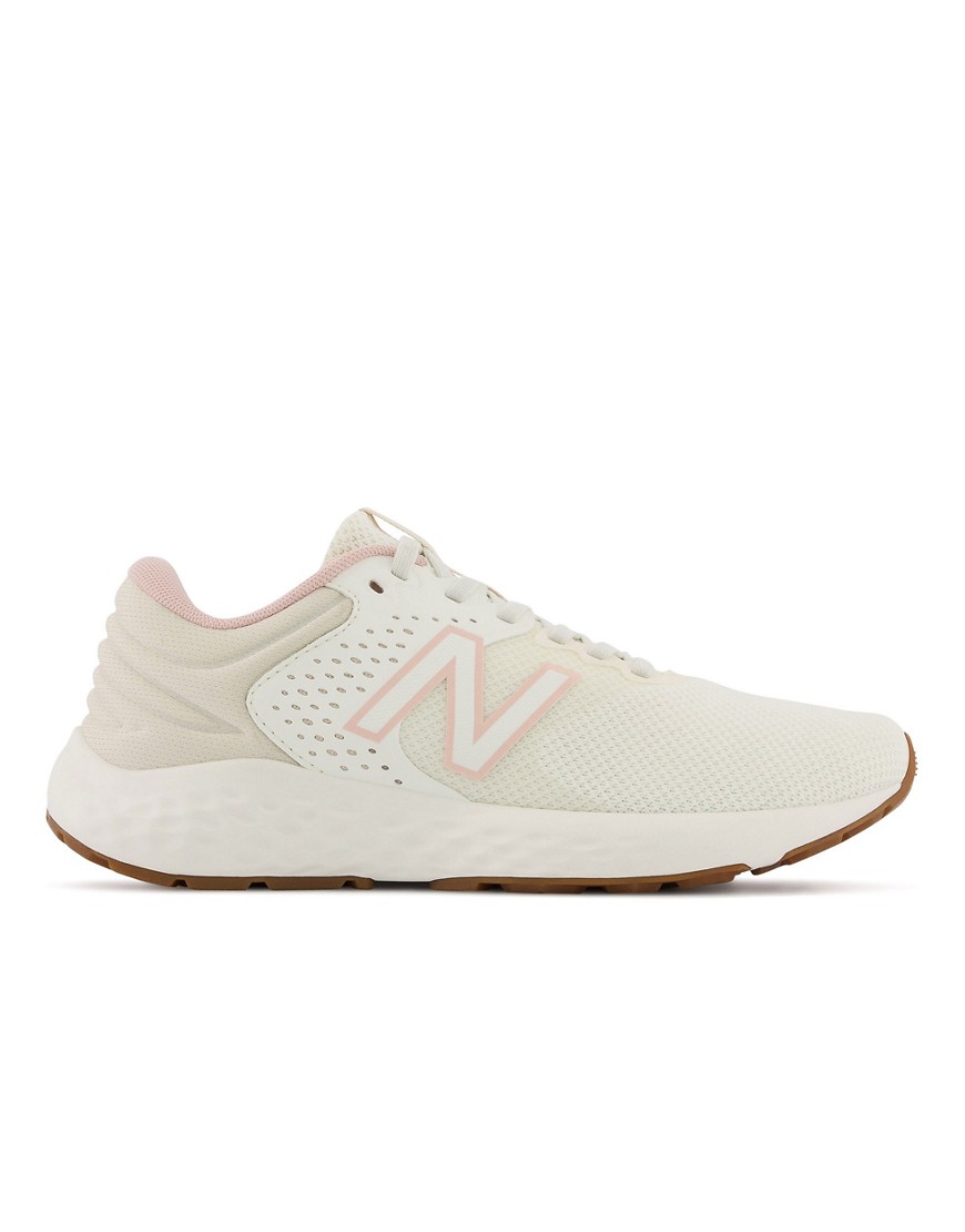 New Balance Running 520 sneakers in cream and pink-White