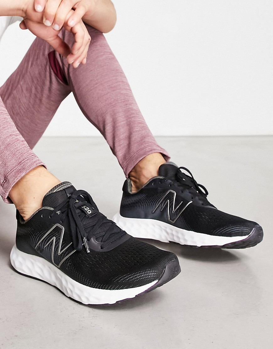 New Balance Running 520 trainers in black and white
