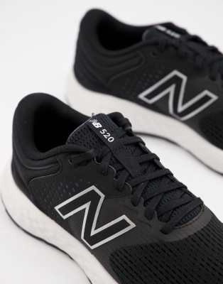 new balance running 520 trainers in black