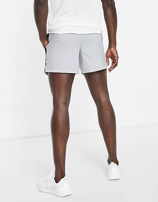 New Balance Running Accelerate 5inch shorts in grey exclusive to ASOS
