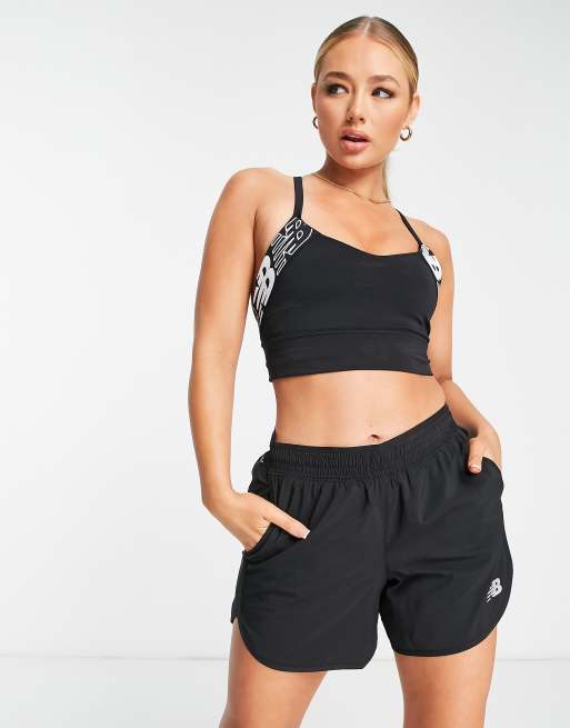 New Balance – Running Accelerate – Czarne szorty o długości 5, 3 z 4
