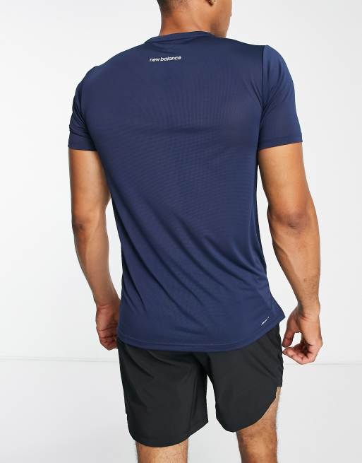 New Balance Running – Accelerate – Lauf-T-Shirt in Marineblau, 2 von 4