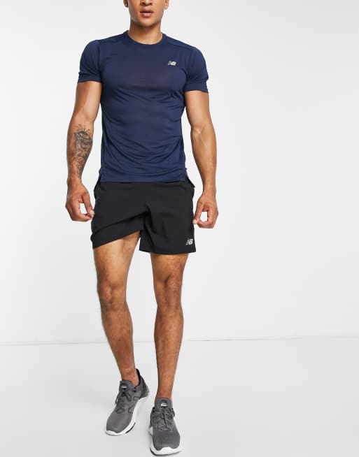 New Balance Running - Accelerate - Marineblå T-shirt, 3 af 4
