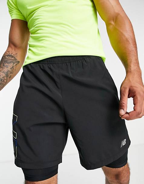 MingGann Pantaloncini sportivi da uomo pantaloni corti ad asciugatura rapida per corsa con tasche con chiusura lampo 