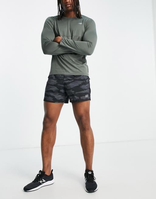 New Balance - Running Accelerate - Short met camouflageprint in zwart , 4 van 4