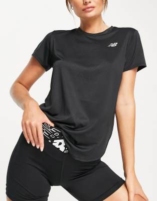 New Balance New Balance Running Accelerate short sleeve t-shirt in black