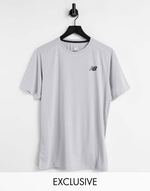 New Balance Running Accelerate short sleeve tshirt in stone exclusive