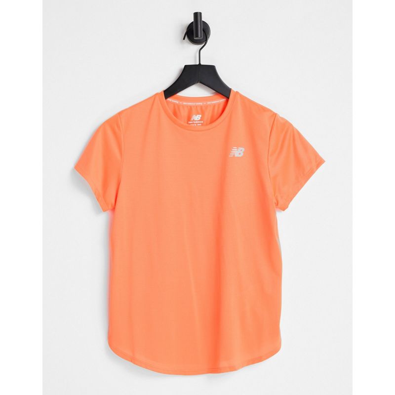 Donna Top New Balance - Running Accelerate - T-shirt arancione 