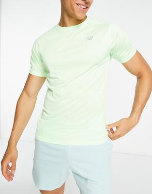 New Balance Running Accelerate t-shirt in lime green