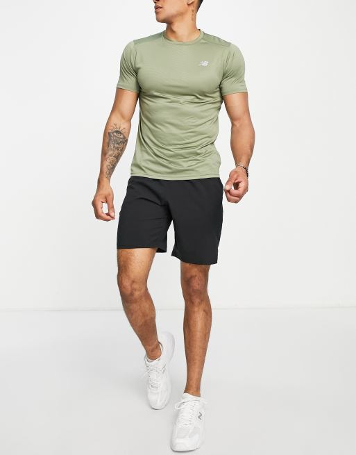 New Balance Running Accelerate t-shirt in olive