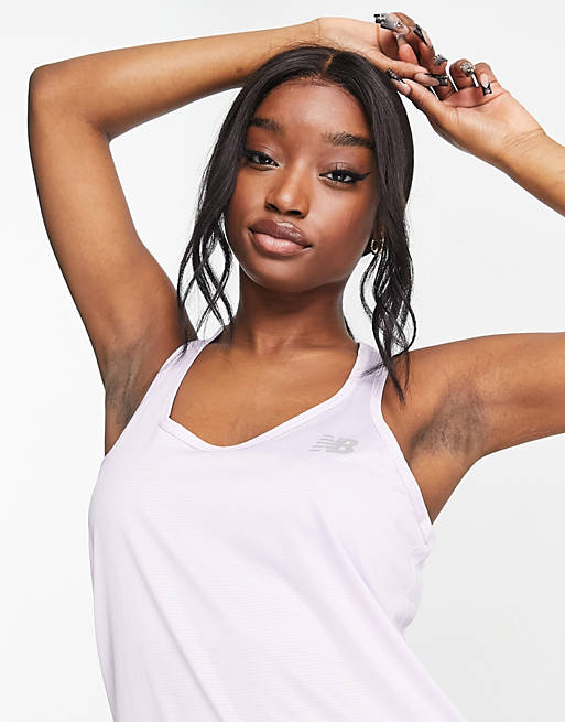  New Balance Running accelerate tank in lilac 
