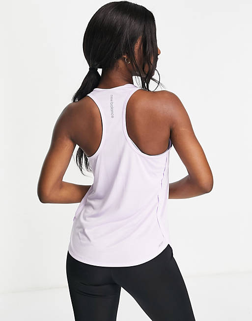 New Balance Running accelerate tank in lilac 