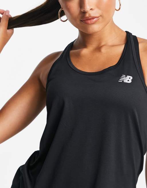 New Balance Running Accelerate Tanktop in zwart ASOS
