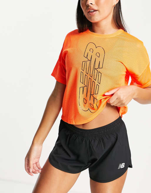 NEW BALANCE - Tee shirt/Maillot microfibre - orange Couleur Orange