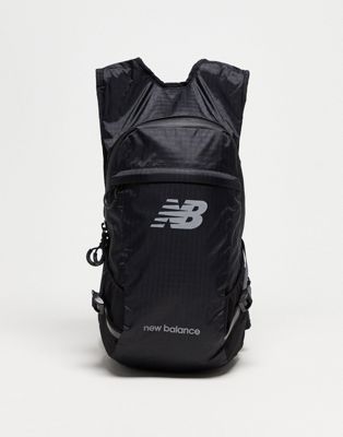 New Balance running backpack with logo in black