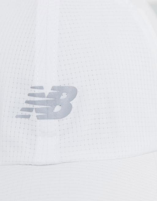 New Balance Running – Biała czapka z daszkiem unisex , 4 z 4