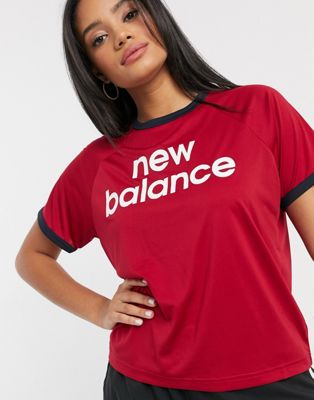 new balance red t shirt