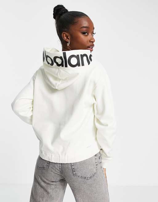 New balance cropped store hoodie