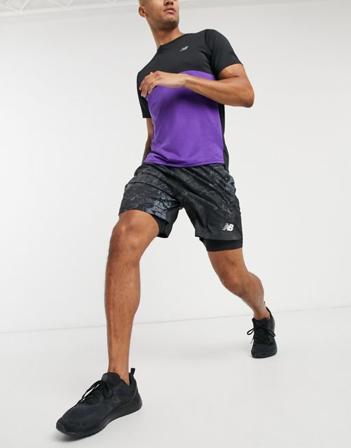 Run Fast Two-in-One Shorts - Black