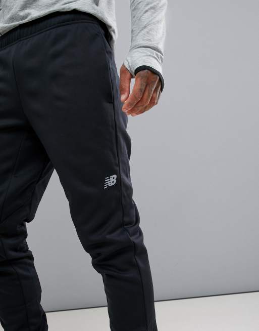 New Balance Running fleece tapered jogger in black ASOS