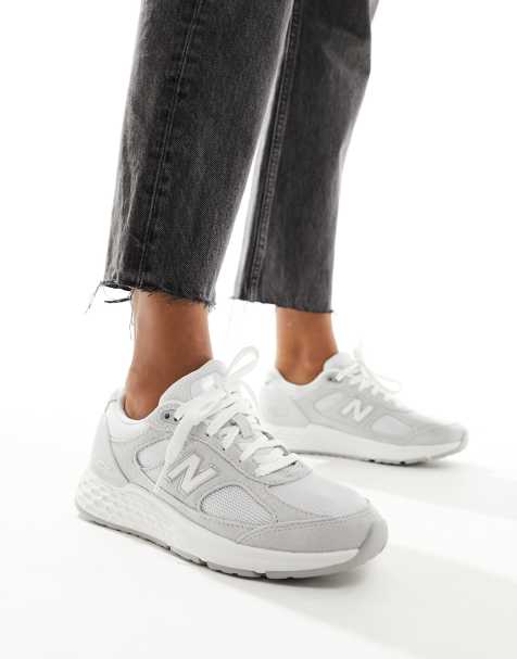 New Balance Running – Fresh Foam 1880 – Laufschuhe in Weiß und Grau - view 1