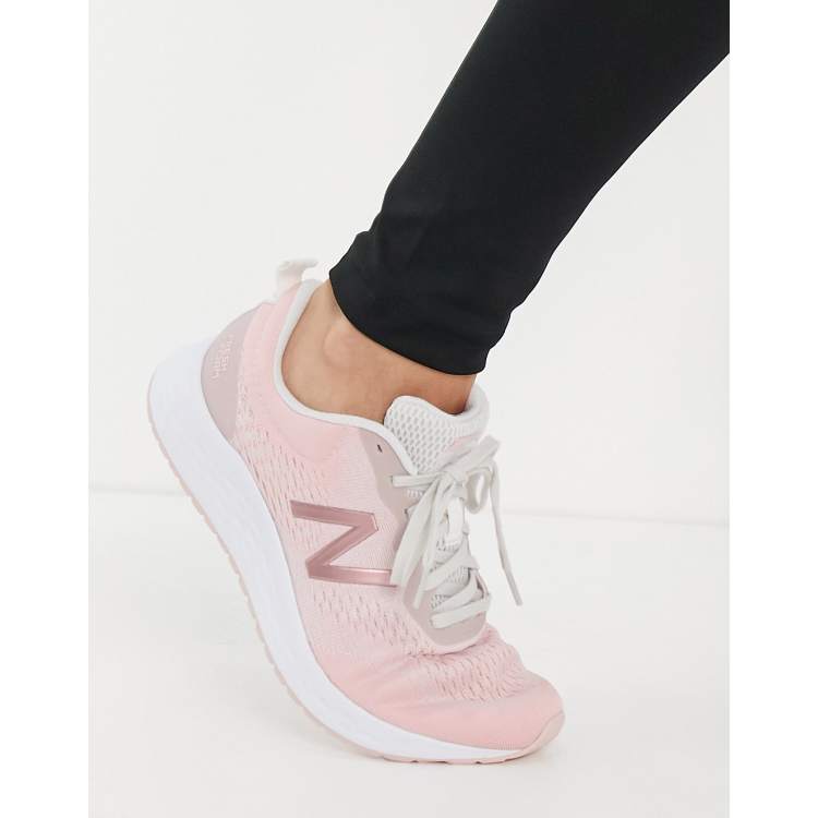 New Balance Running Fresh Foam Arishi V4 sneakers in pale pink ASOS