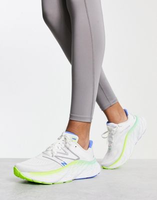 New Balance Running Fresh Foam More trainers in white and green - ASOS Price Checker