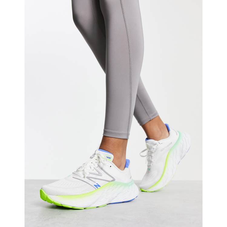 New Balance Running Fresh Foam More trainers in white and green | ASOS