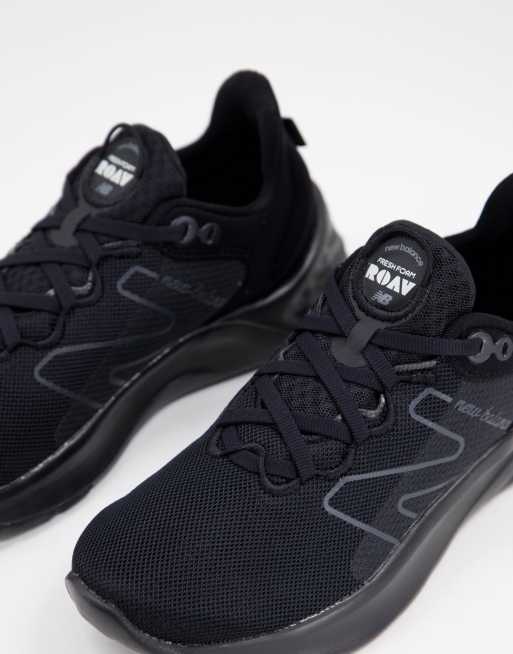 New Balance Running Fresh Foam Roav sneakers in black and white - BLACK, 2 of 4