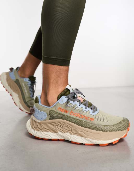 New Balance – Running Fresh Foam x More Trail V3 – Buty sportowe w kolorze zielonym i pomarańczowym