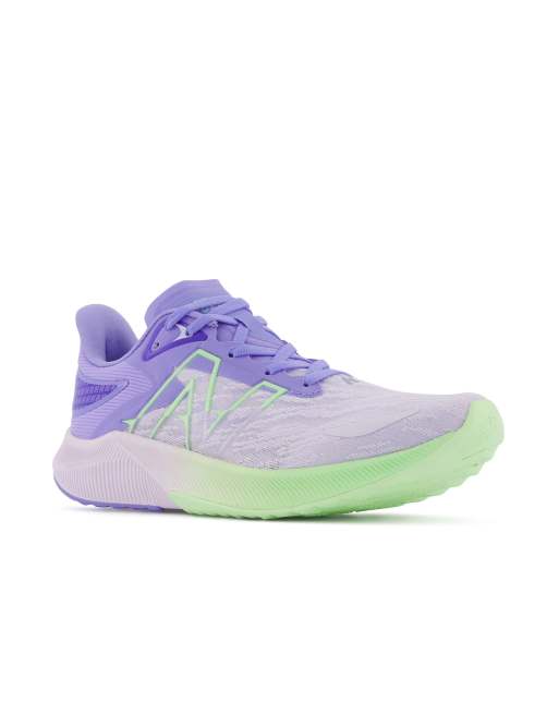 New Balance Running - Fuelcell Propel - Lilla og limegrønne sneakers 