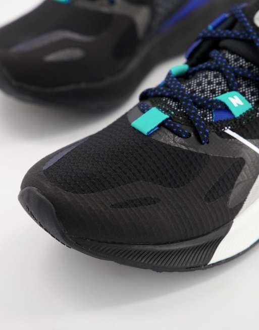 New Balance Running FuelCell Propel RMX trainers in black and blue | ASOS
