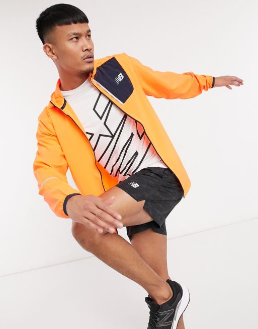 New balance shop orange running jacket