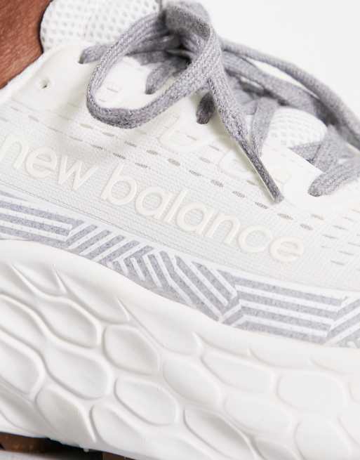 New Balance - Running More - Sneakers bianche con suola in gomma, 3 di 4