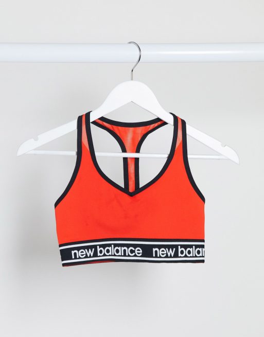 New Balance – Rött löparset med behå och leggings, 3 av 3