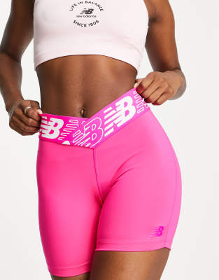 New Balance Running Relentless 5inch shorts in bright pink exclusive to  ASOS