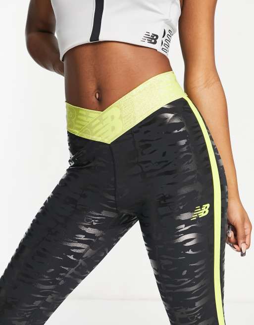 New Balance Running Relentless high waist 7/8 leggings in grey exclusive to  ASOS