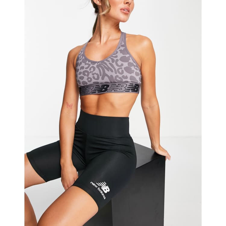 Grey new balance sports bra sale