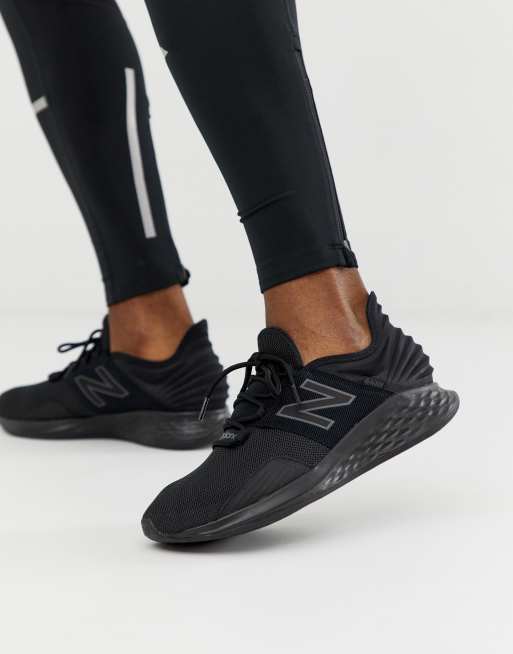 New Balance Running Roav trainers in triple black ASOS