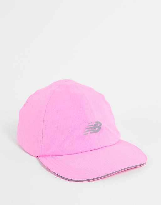 New Balance – Running – Rosa keps i unisex-modell med logga