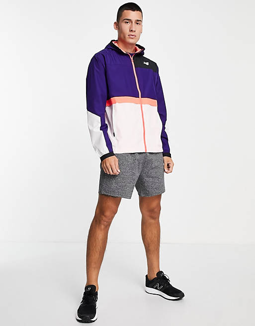 New Balance Running RWT lightweight jacket in purple ايدولز