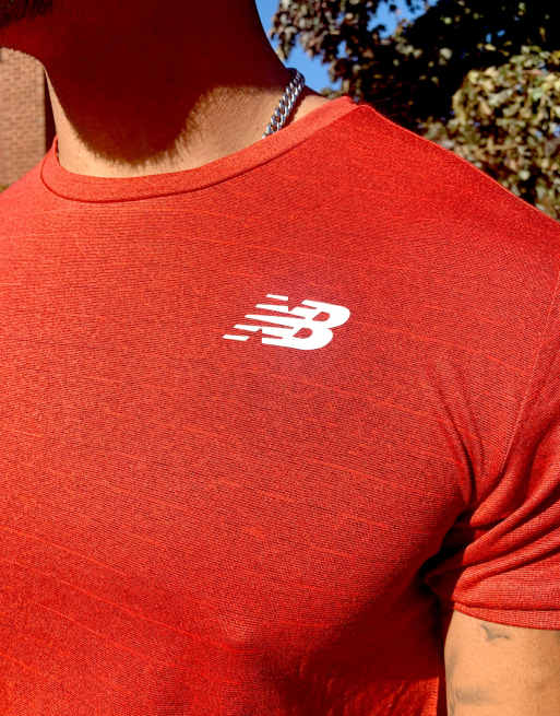 New balance red store t shirt